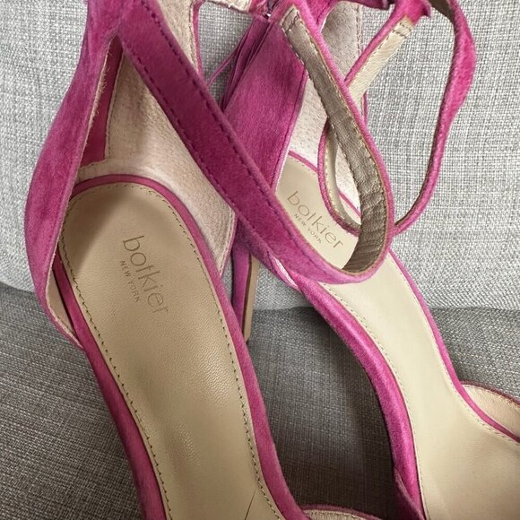 Botkier Anna High Heels Womens Sz 8.5 Ankle Strap Tassel Suede Party Going Out - Picture 3 of 11